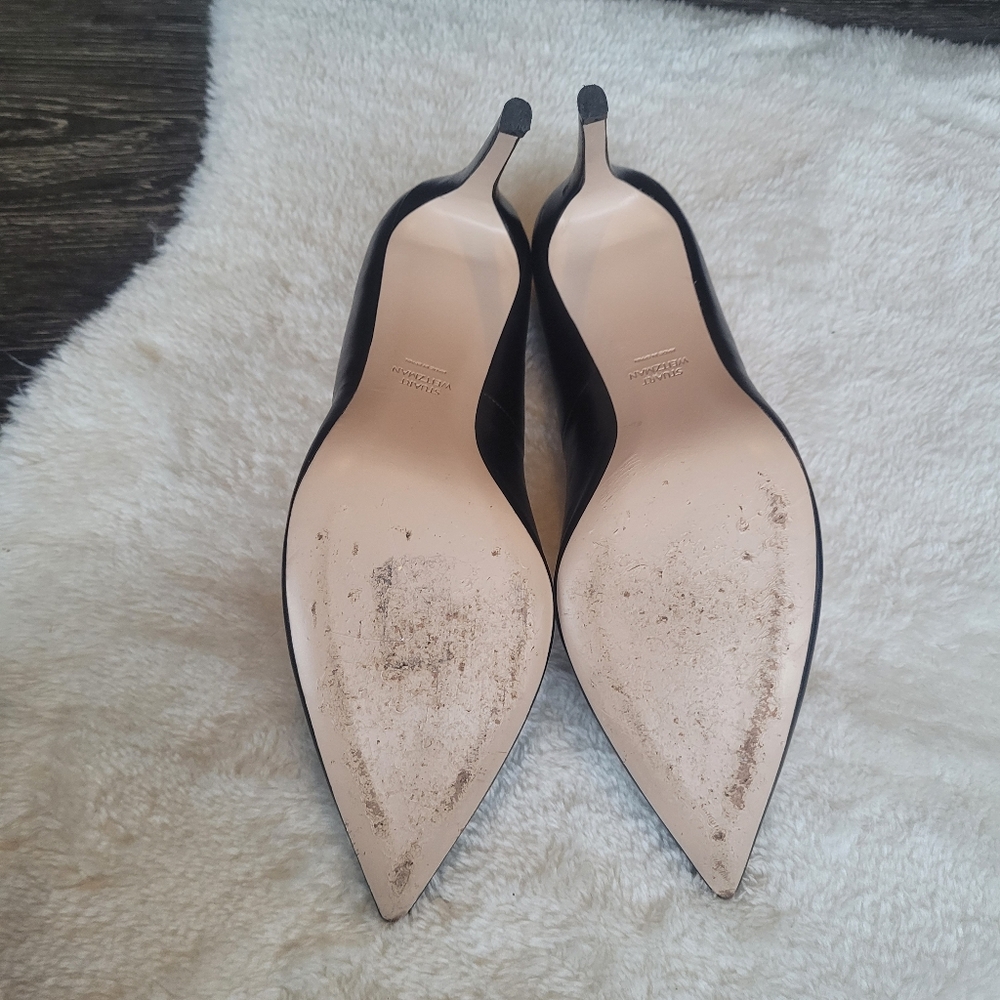 Stuart Weitzman Power 100 Stilettos In Black Size 9.5 - Picture 6 of 16